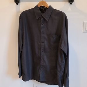 Suede dress shirt